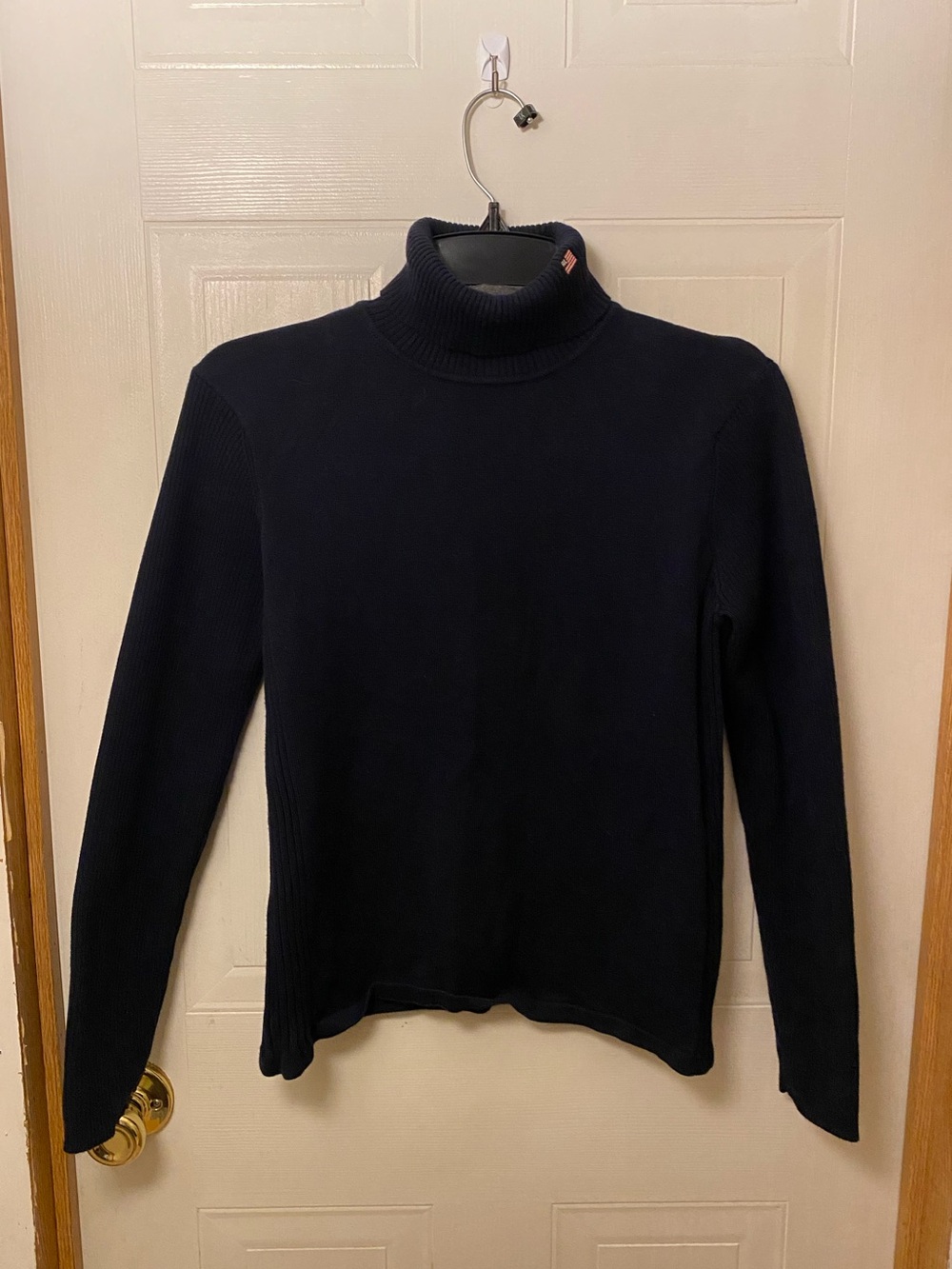 VTG Ralph Lauren Polo Jean Co Navy Ribbed Turtleneck Sweater